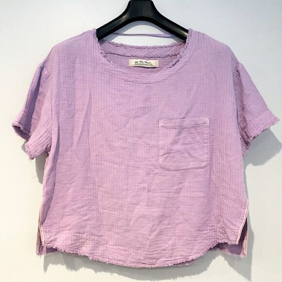 We the Free Lavender Palo Alto Top Blouse Size Medium - Picture 4 of 10